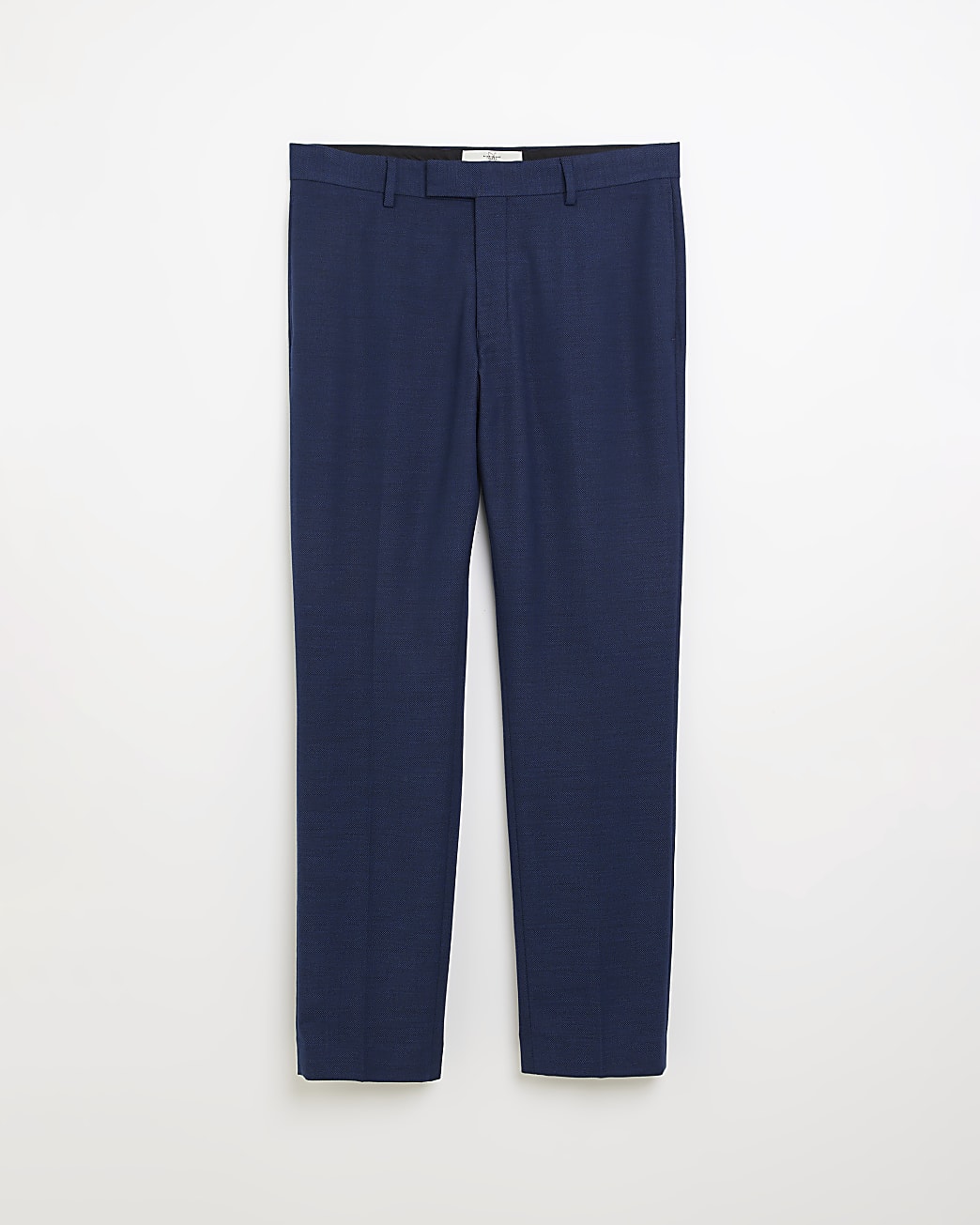 Blue slim fit suit trousers