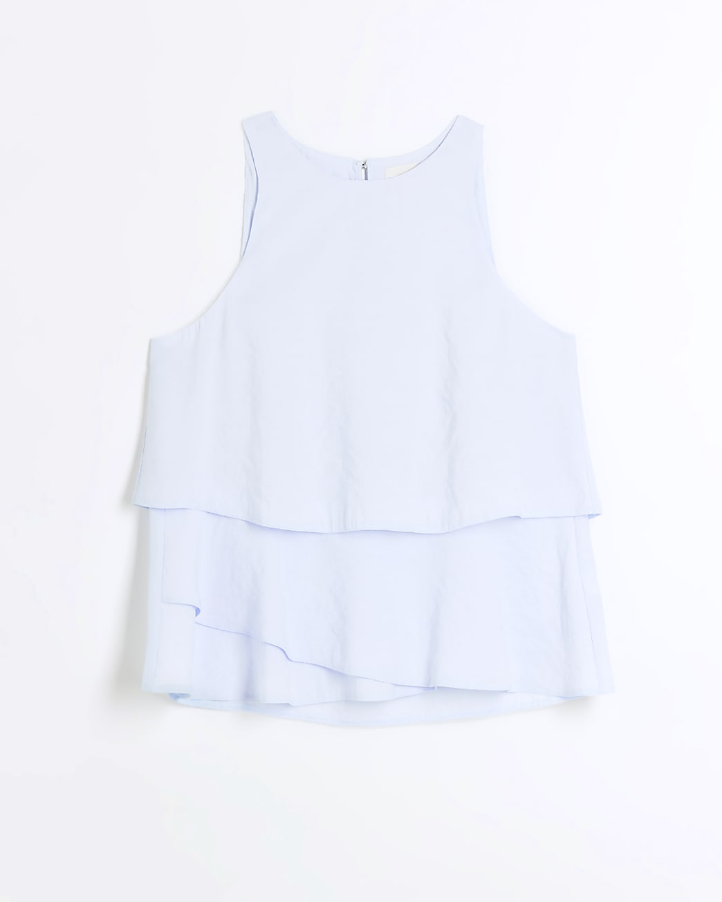 Blue layered sleeveless top