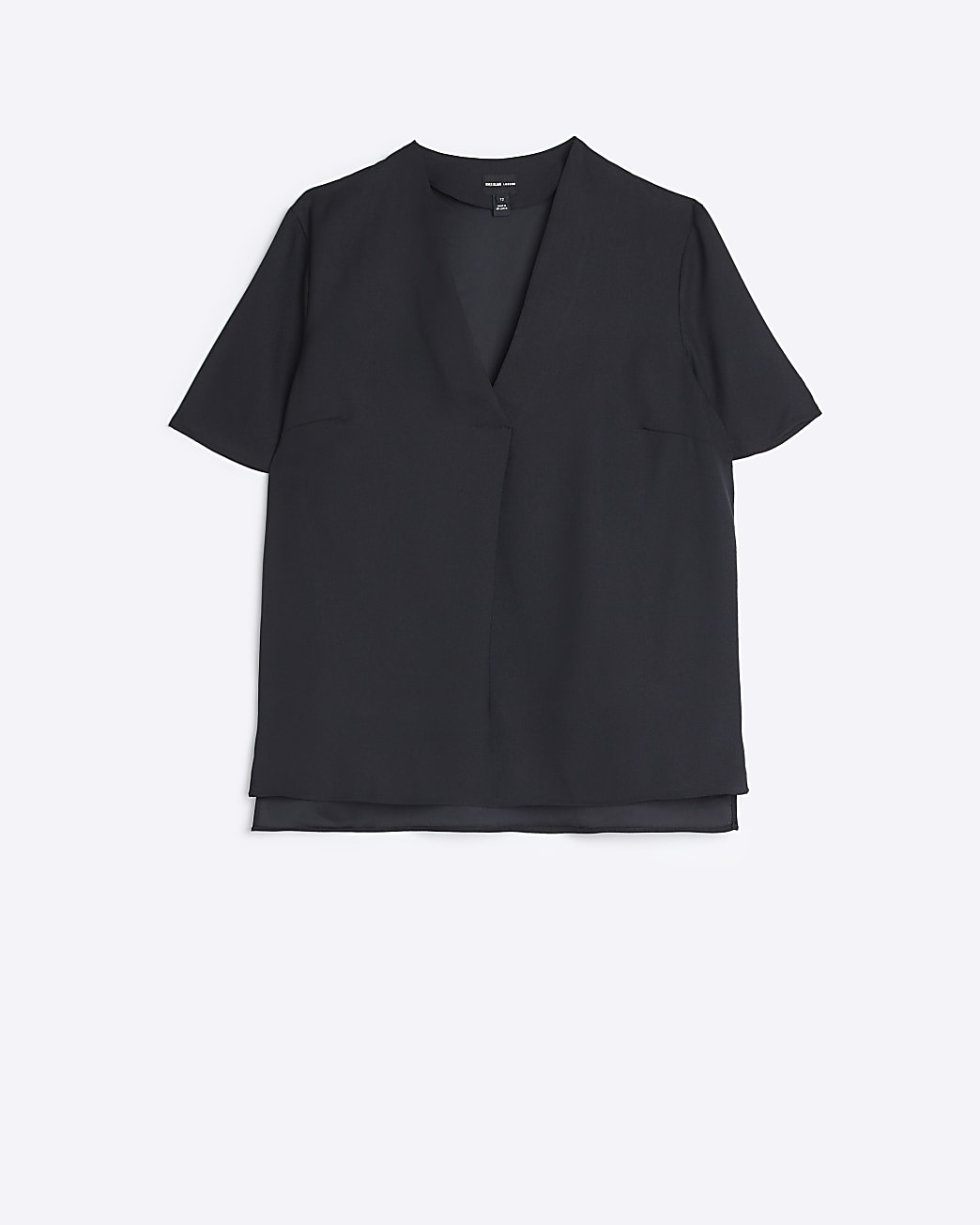 Black short sleeve top