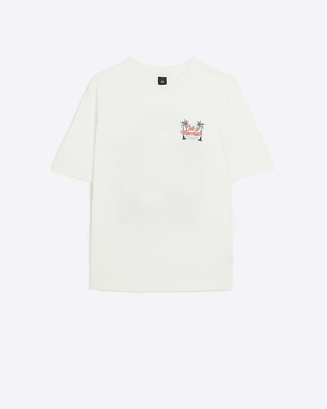 Ecru oversized fit graphic t-shirt