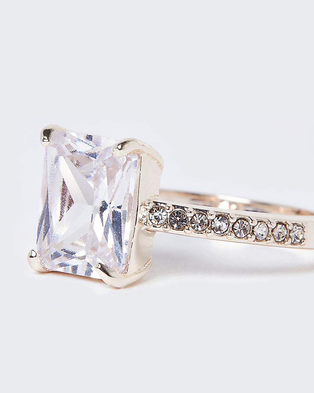 Rose gold embellished ring