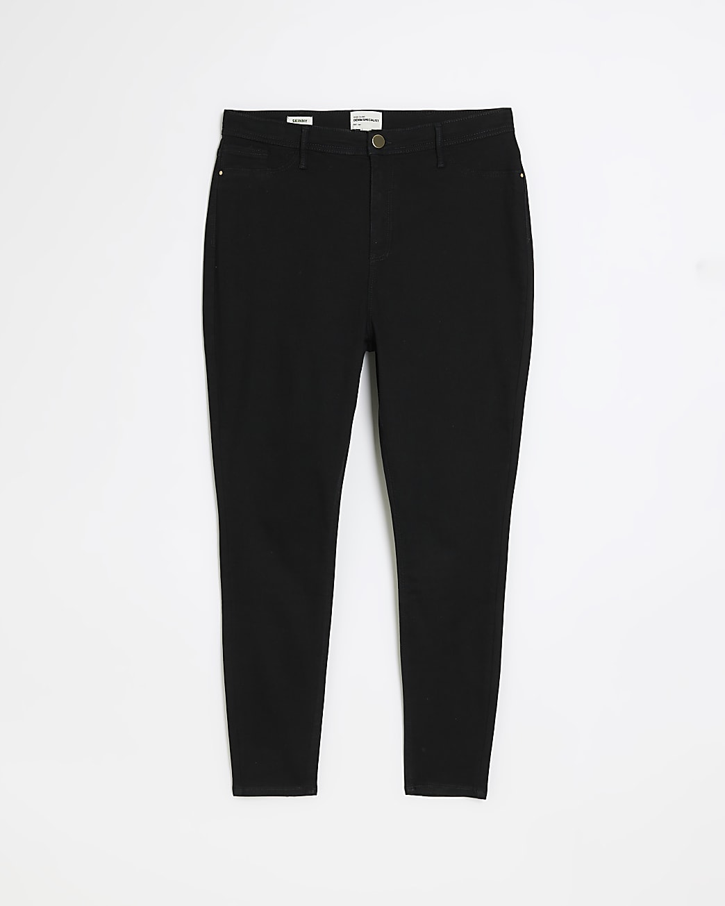 Plus black high waist skinny jeans