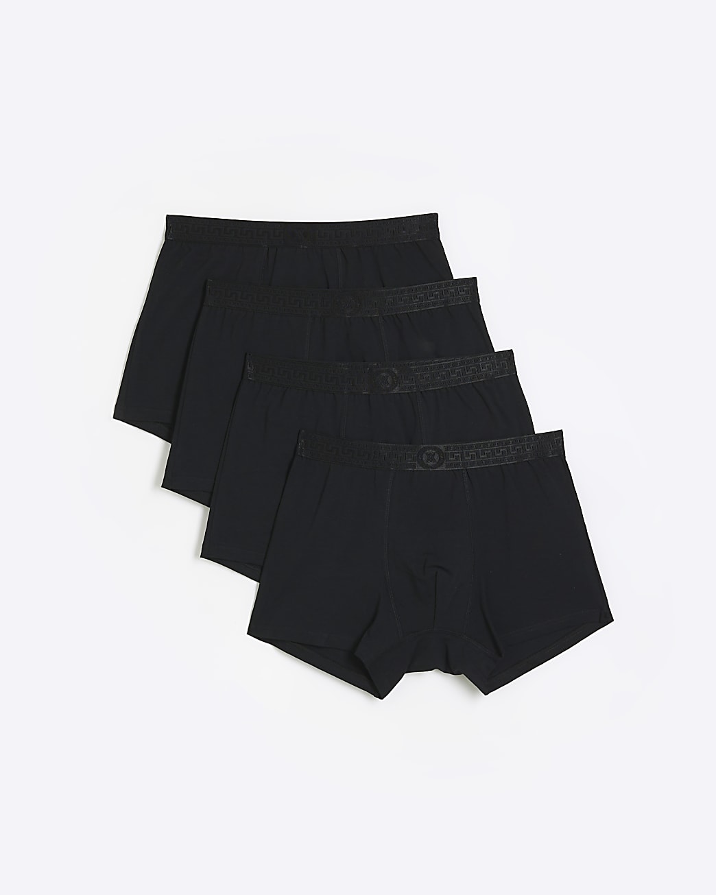 Black multipack of 4 monogram RI trunks