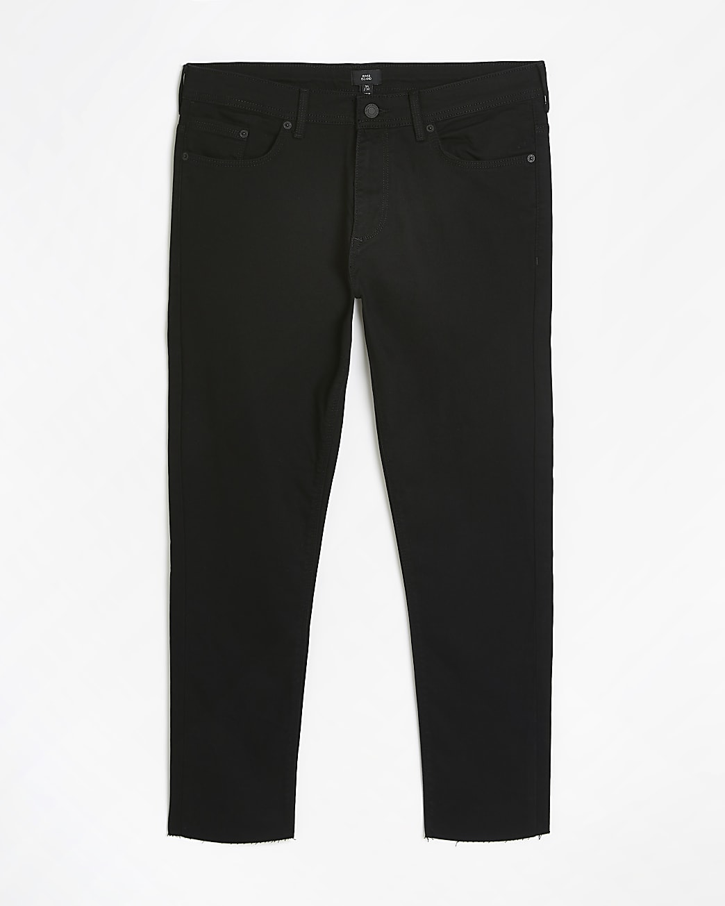 Black Skinny Fit Cropped Jeans
