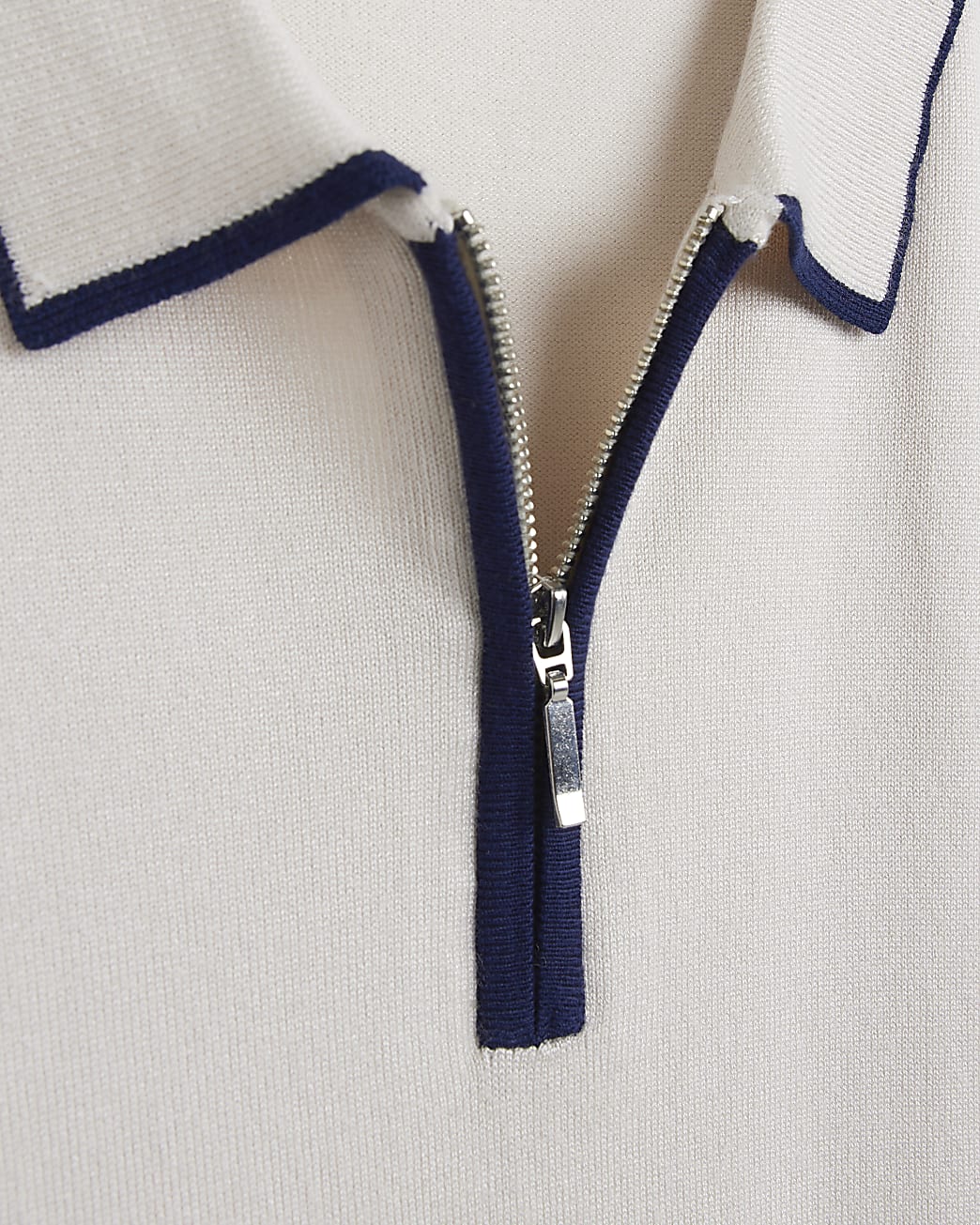 Big & Tall stone slim fit long sleeve polo