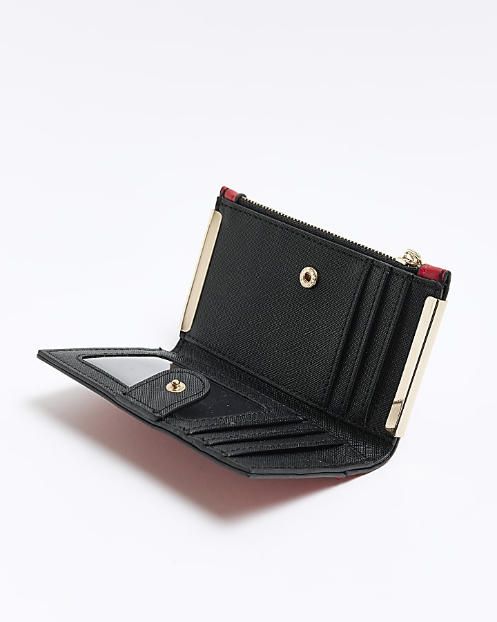 Red embossed RI card holder