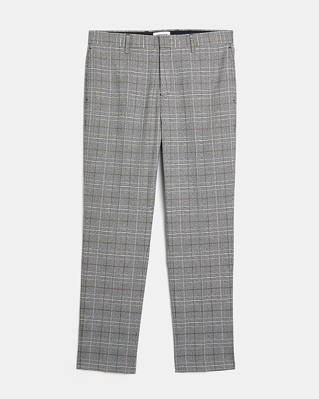 Grey slim fit Check trousers