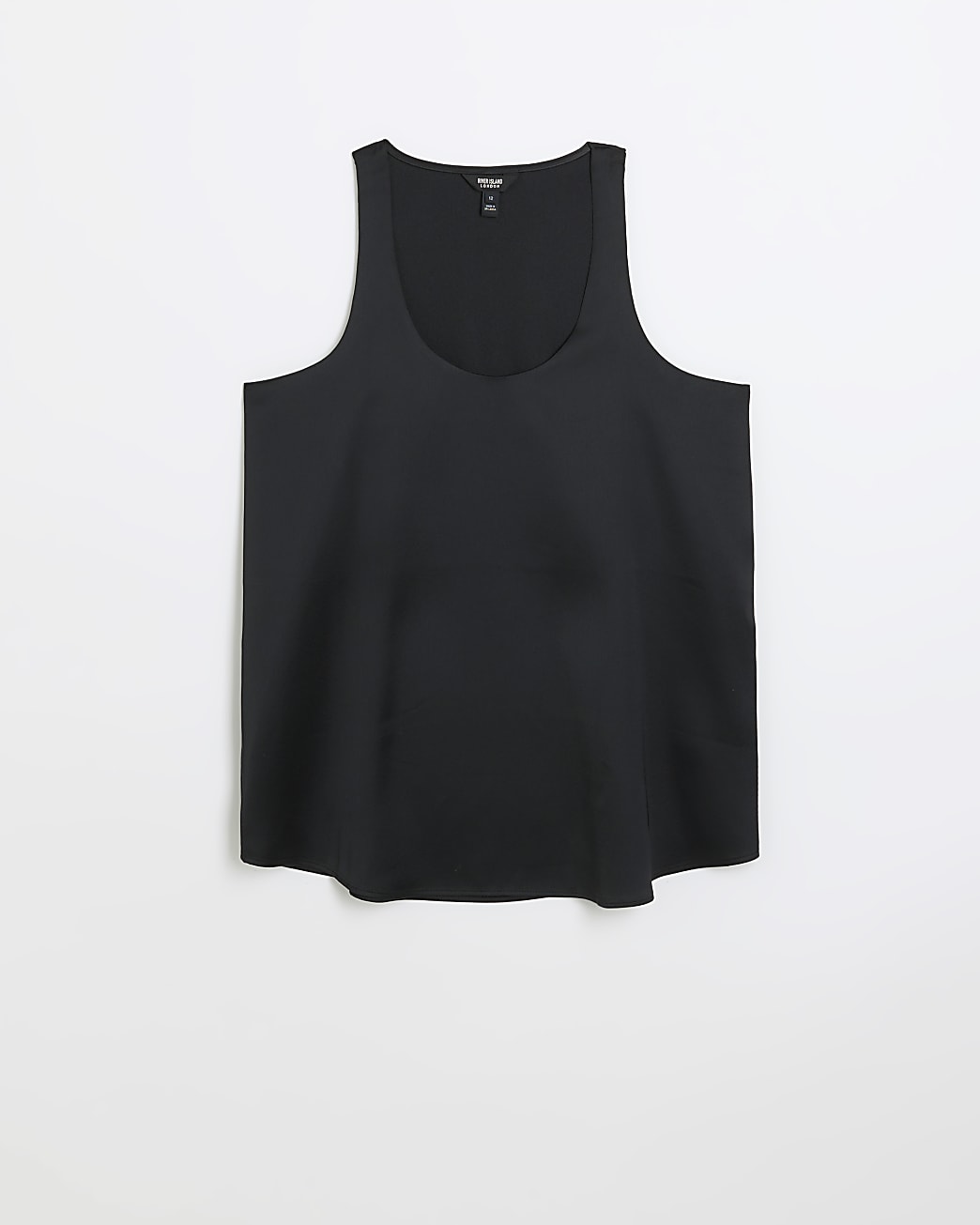 Black scoop neck tank top