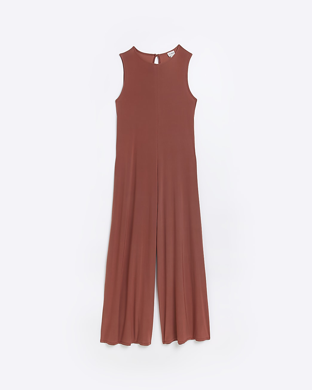 Rust wide leg jumpsuit