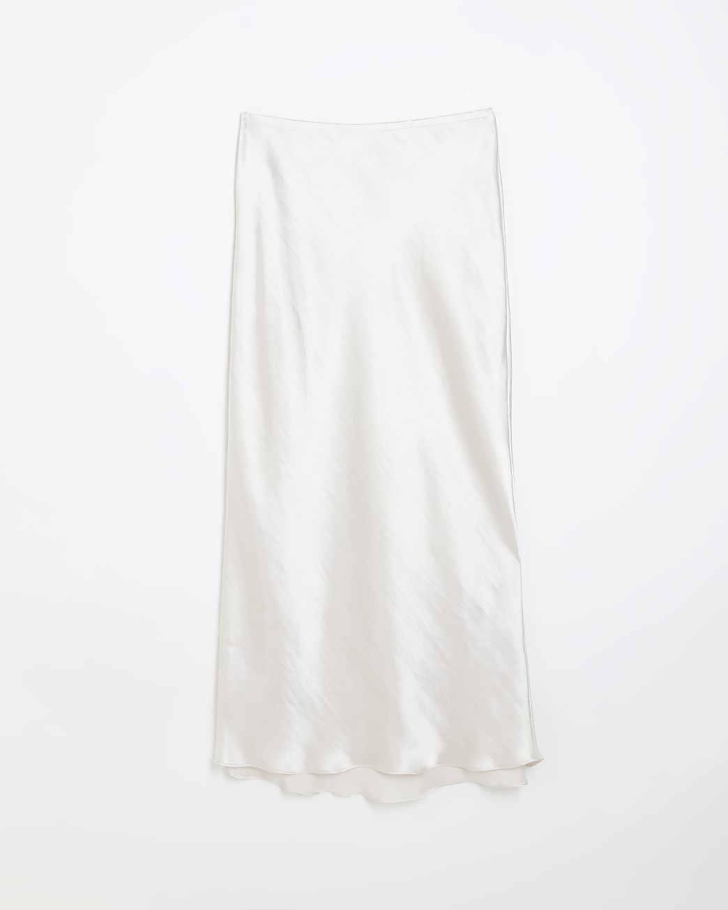 Stone satin maxi skirt