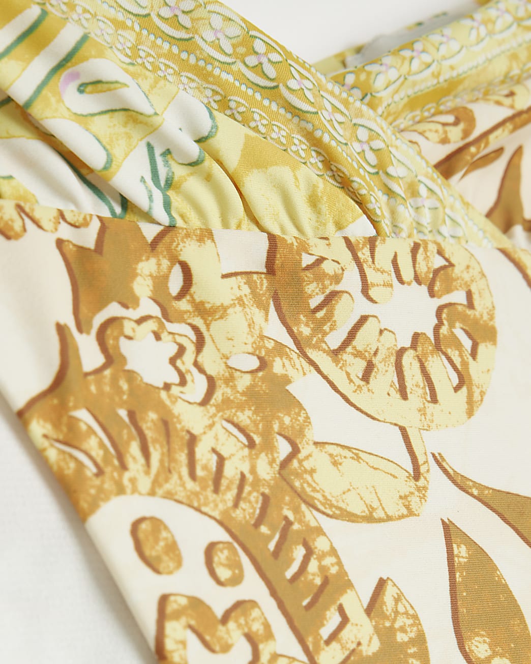 Yellow paisley bikini bottoms