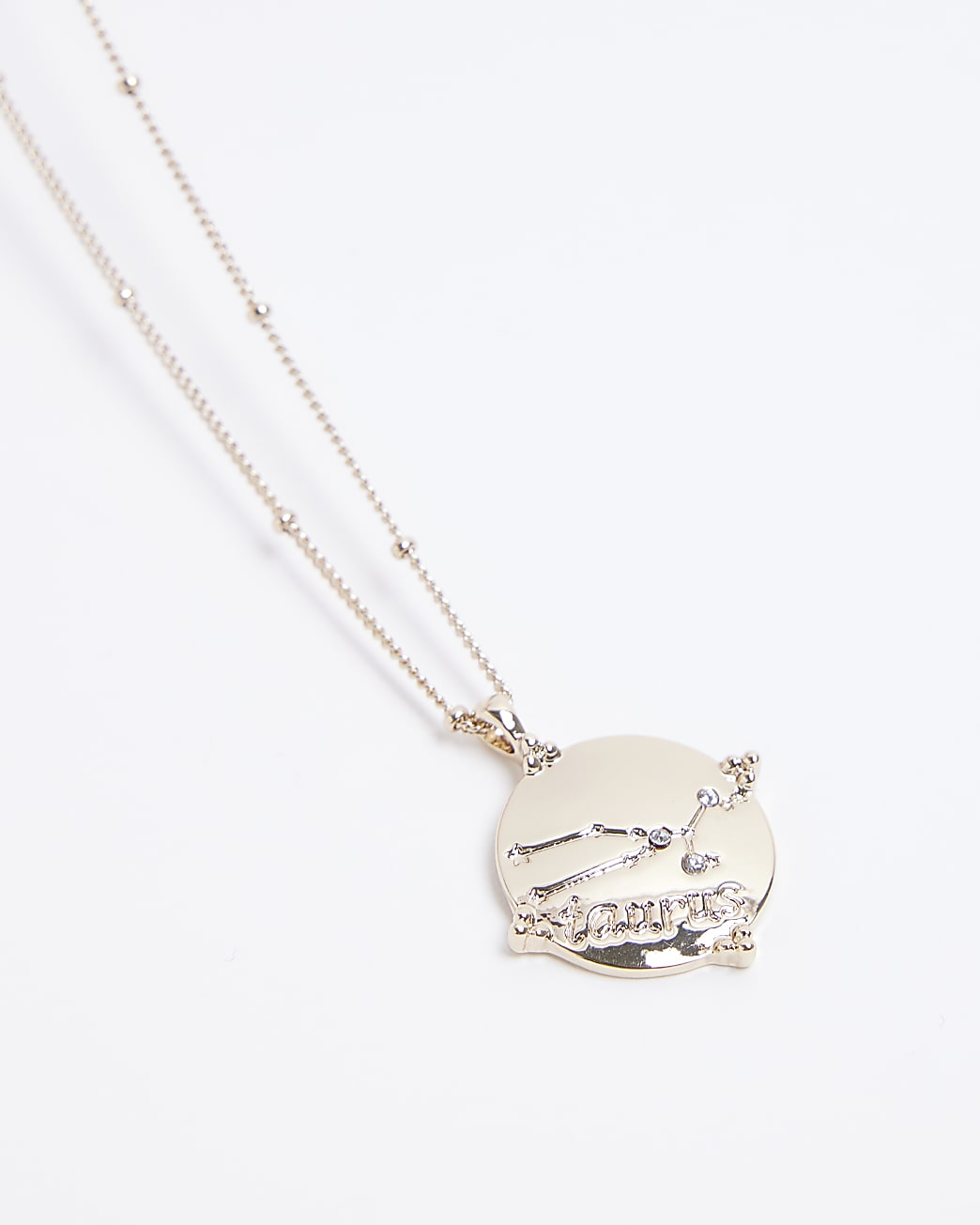 Gold Taurus Star Sign Necklace