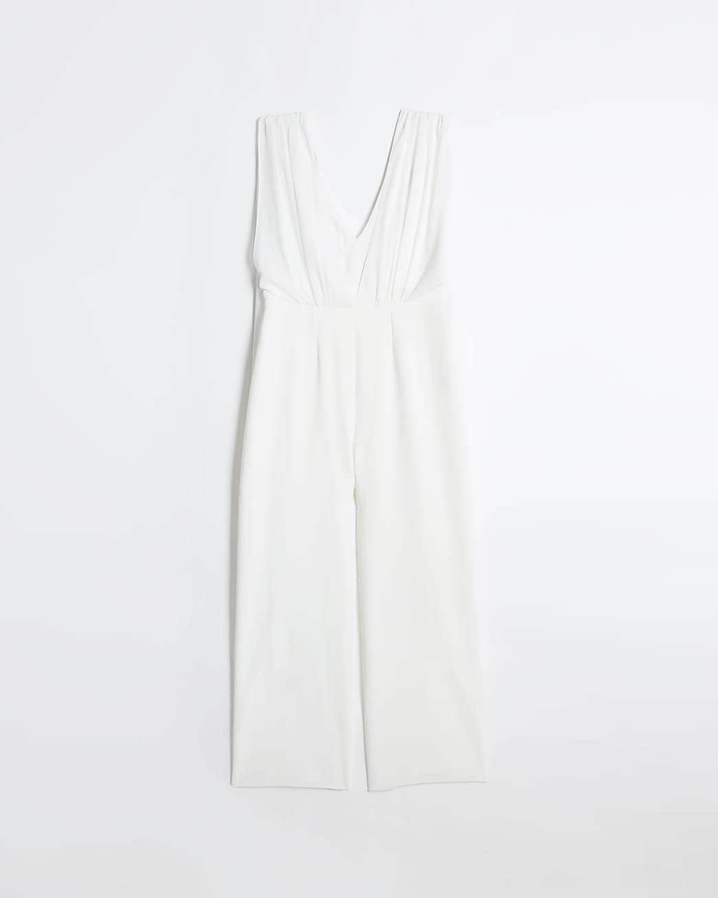 White cape jumpsuit