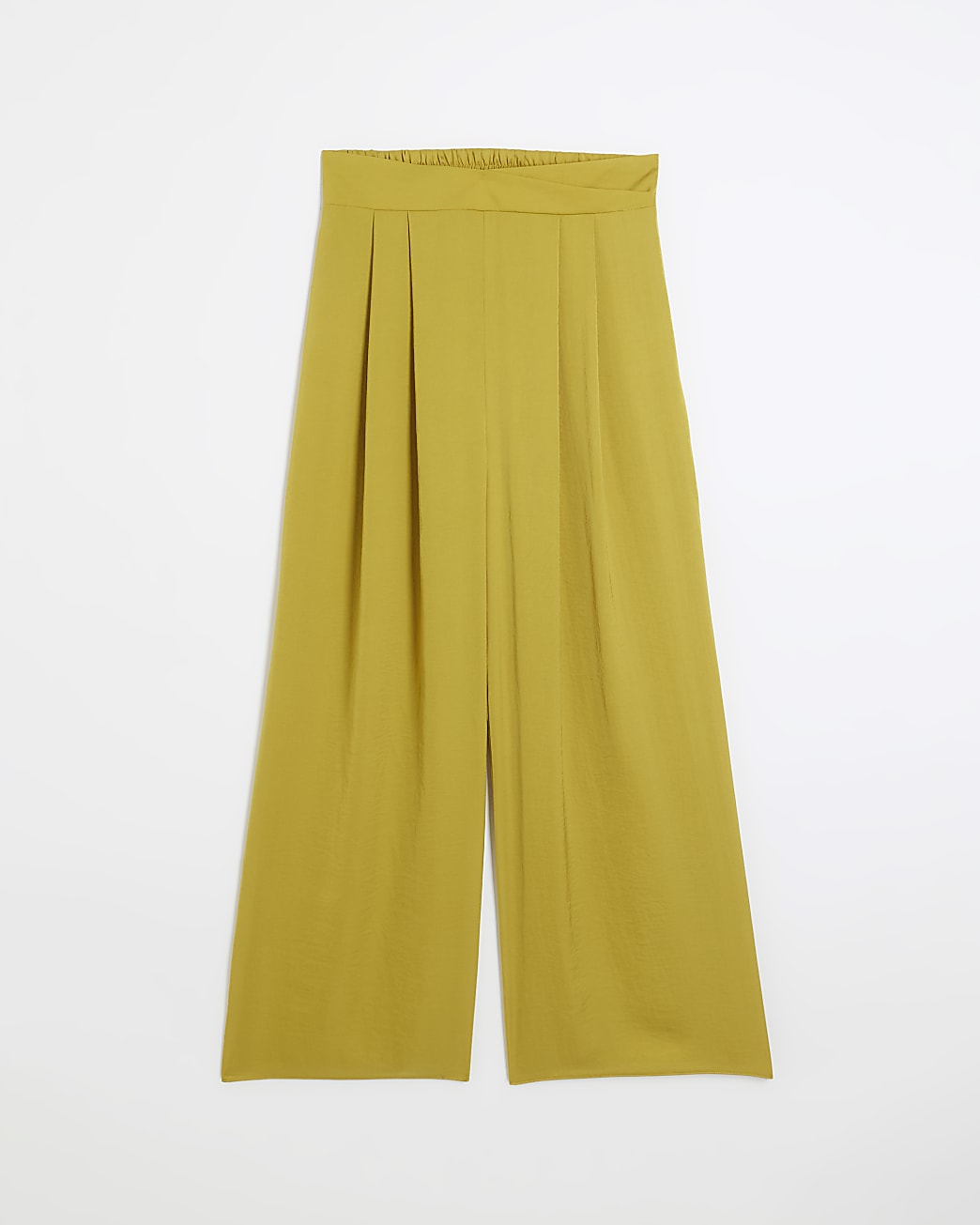 Yellow palazzo wide leg trousers