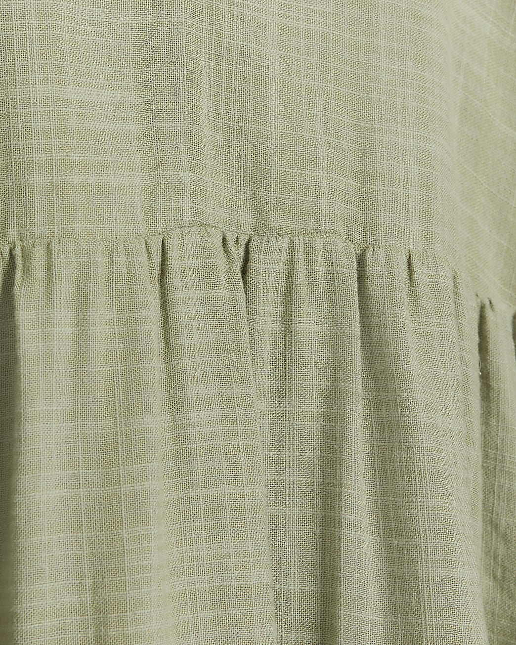 Khaki linen blend playsuit