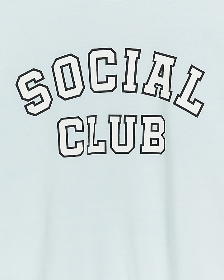 Blue graphic sweatshirt
