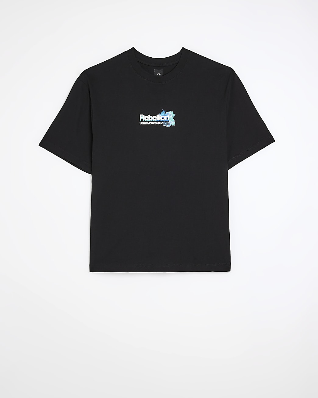 Black oversized fit graphic print t-shirt
