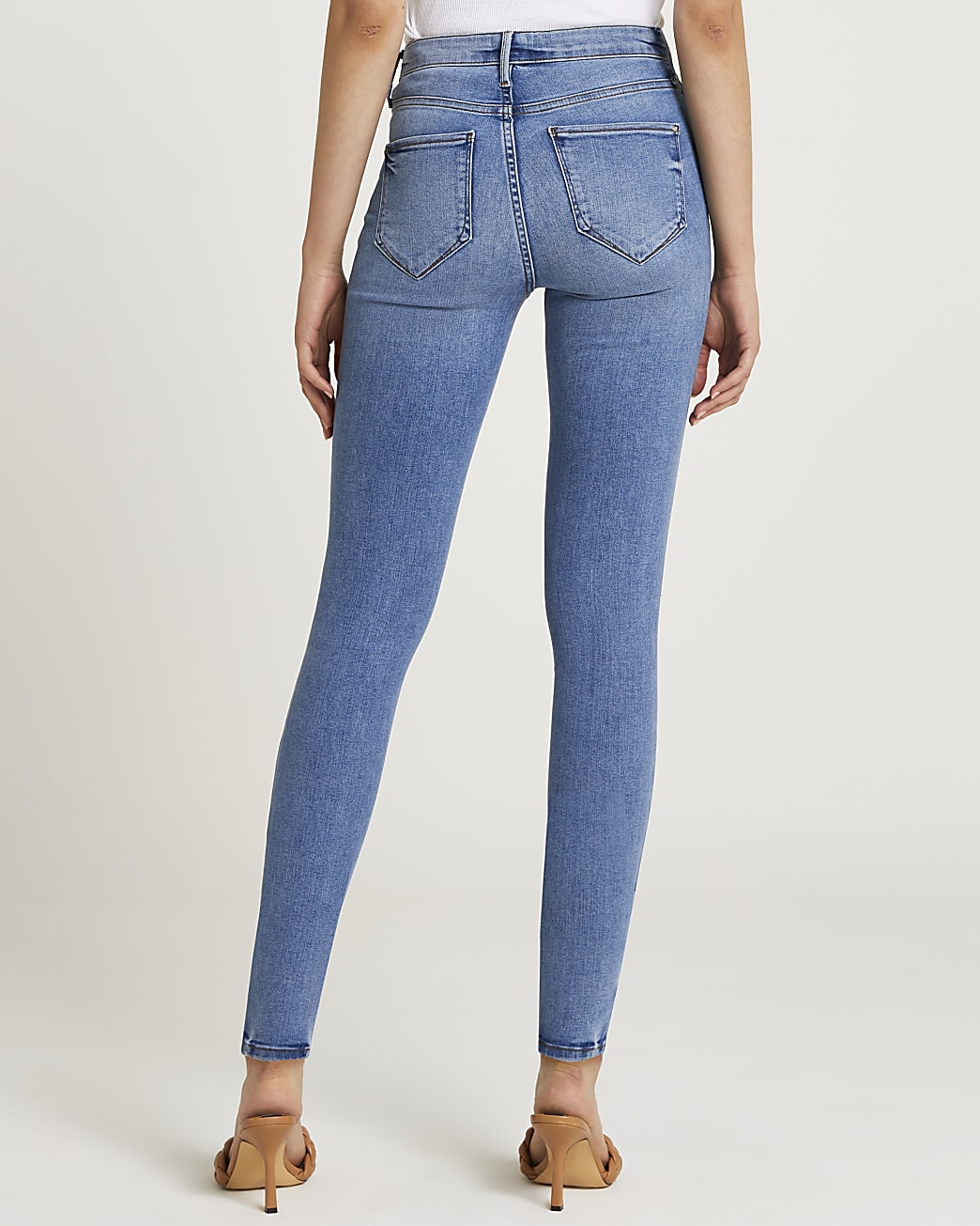 Black Molly mid rise skinny jeans multipack