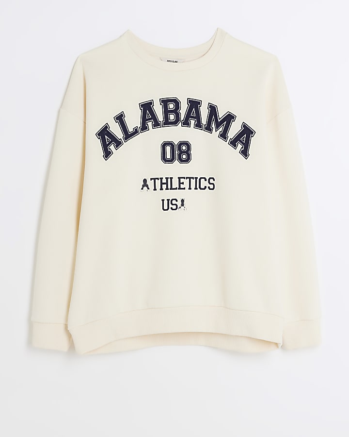 Beige graphic sweatshirt