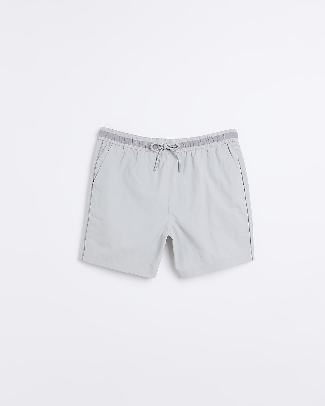 Grey regular fit swim shorts