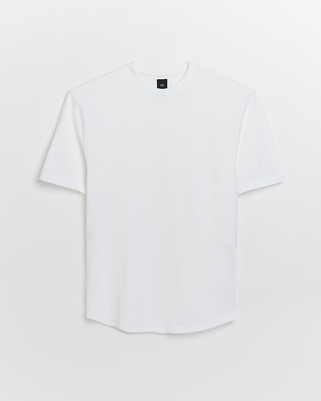 White regular fit Pique t-shirt