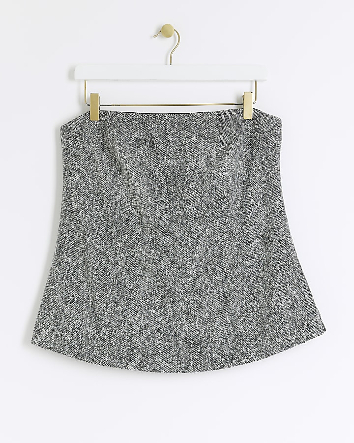 Grey bandeau top
