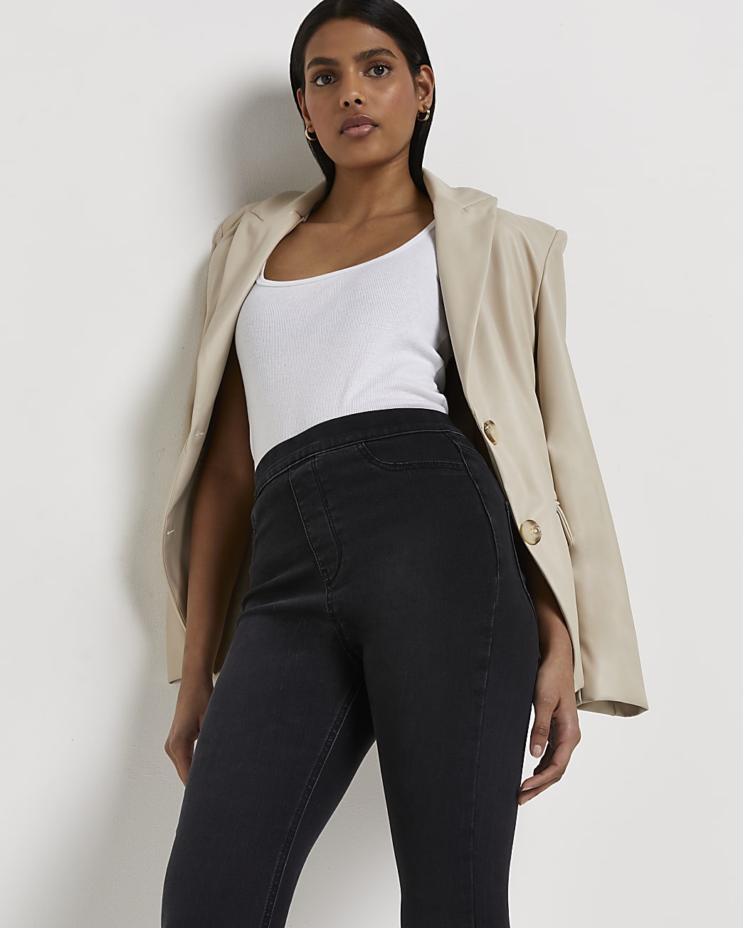 Black high waisted jeggings