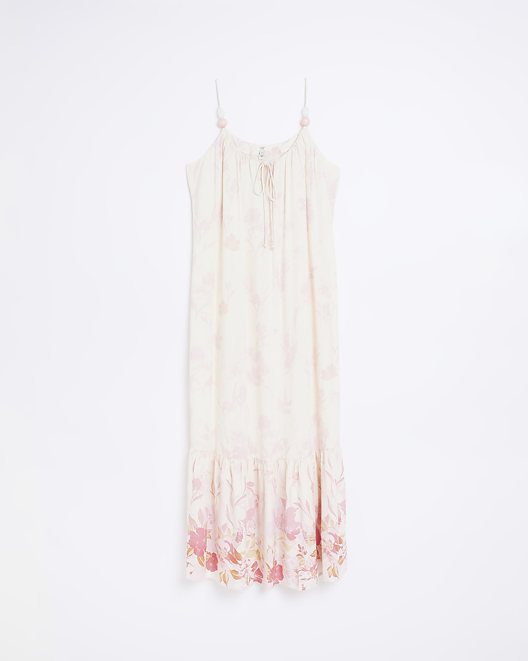 Petite white floral maxi dress