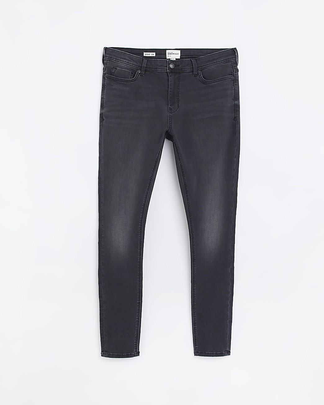 Black spray on super skinny fit jeans