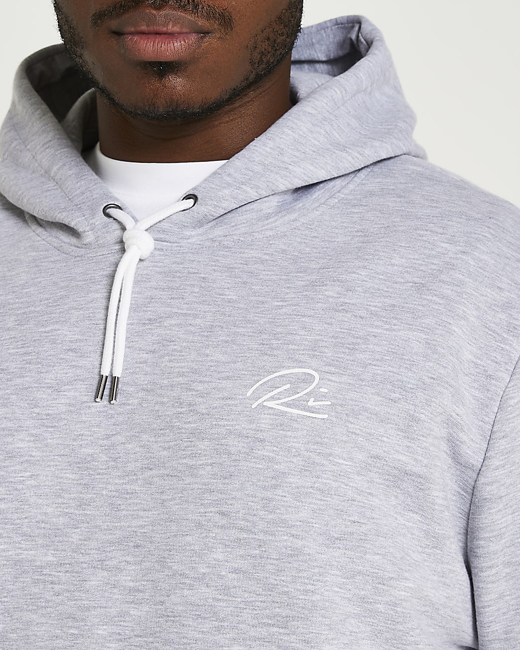 Big & Tall grey RI slim fit hoodie