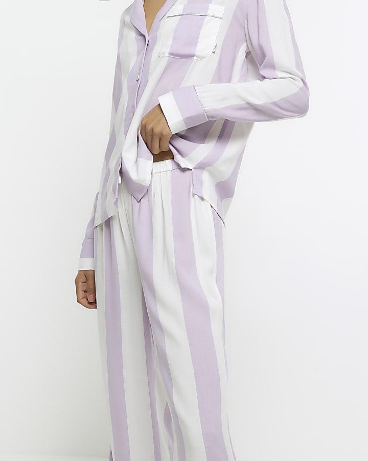 Lilac Stripe Pyjama Trouser