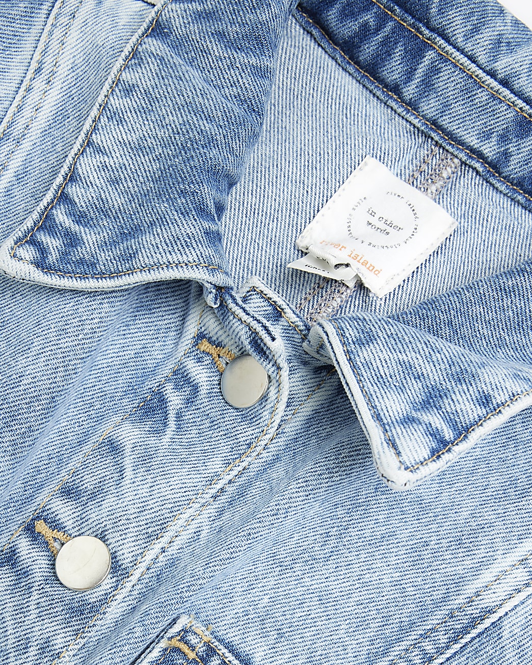 Petite denim shirt mini dress