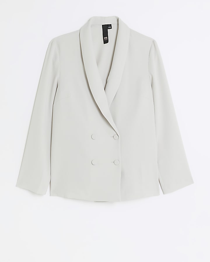 Grey button up blazer