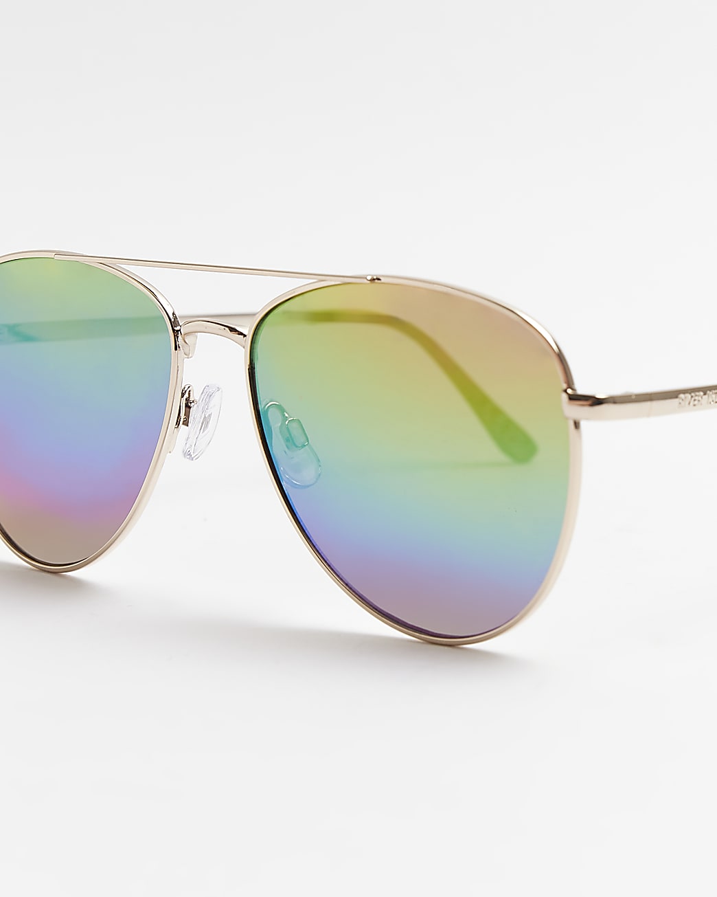 Gold aviator sunglasses