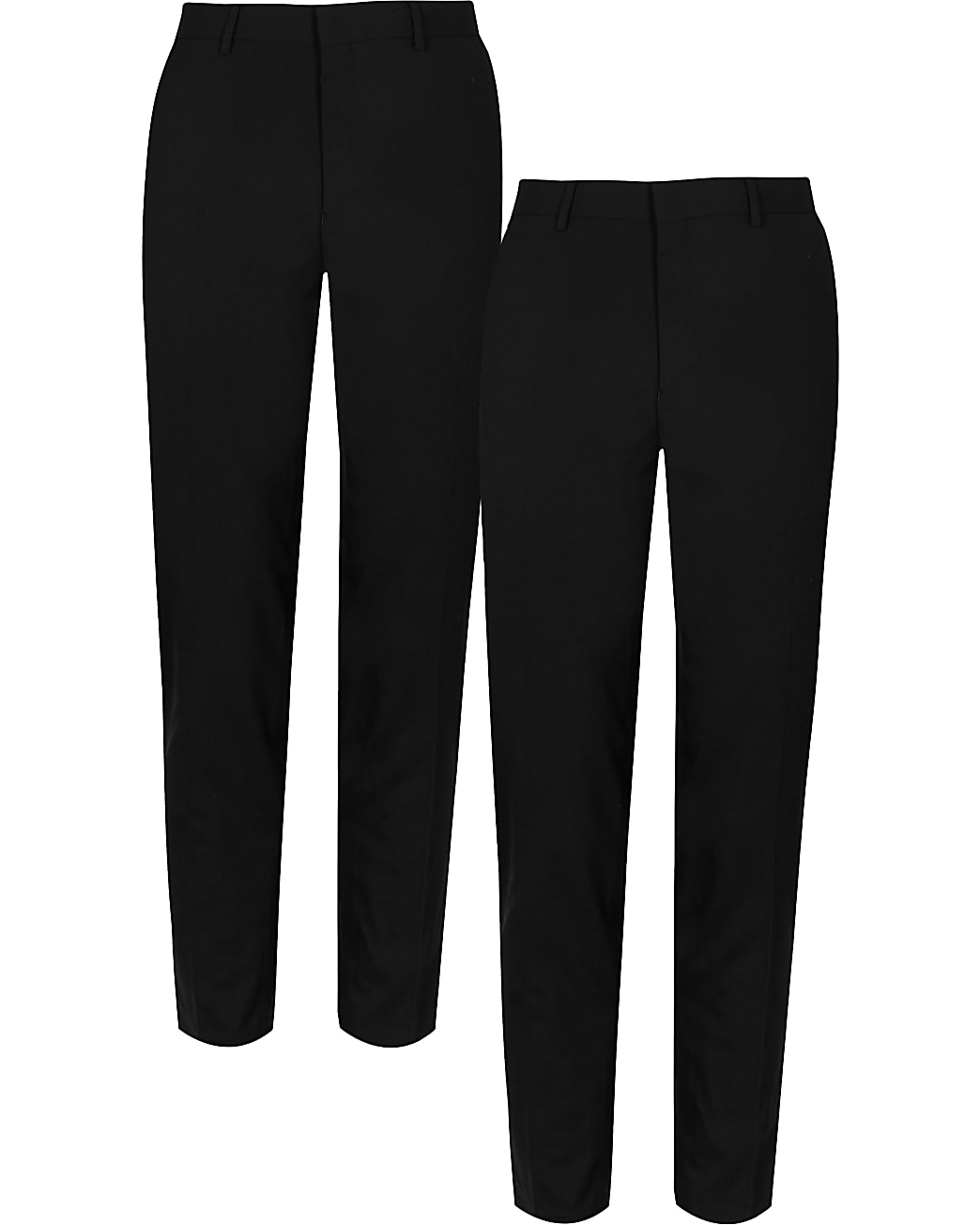 Black multipack of 2 skinny trousers