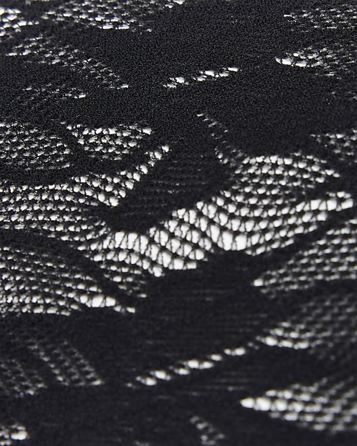 Black lace tights
