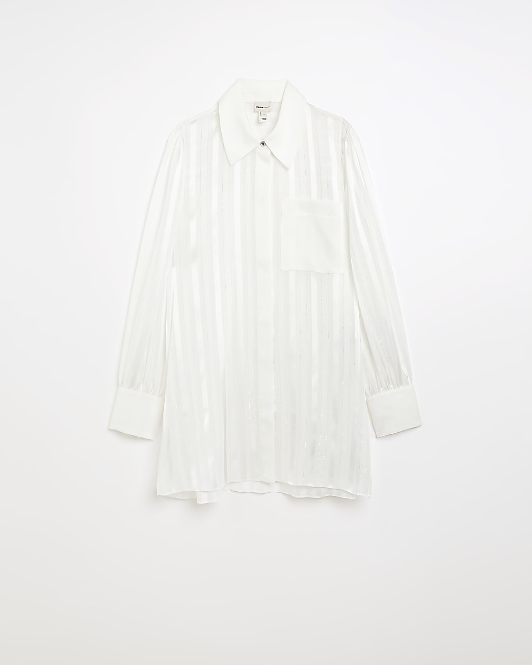 White striped long sleeve shirt