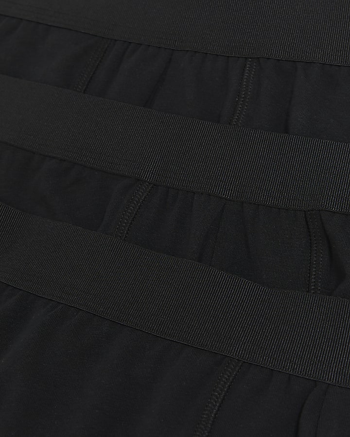 Black regular fit multipack of 4 trunks