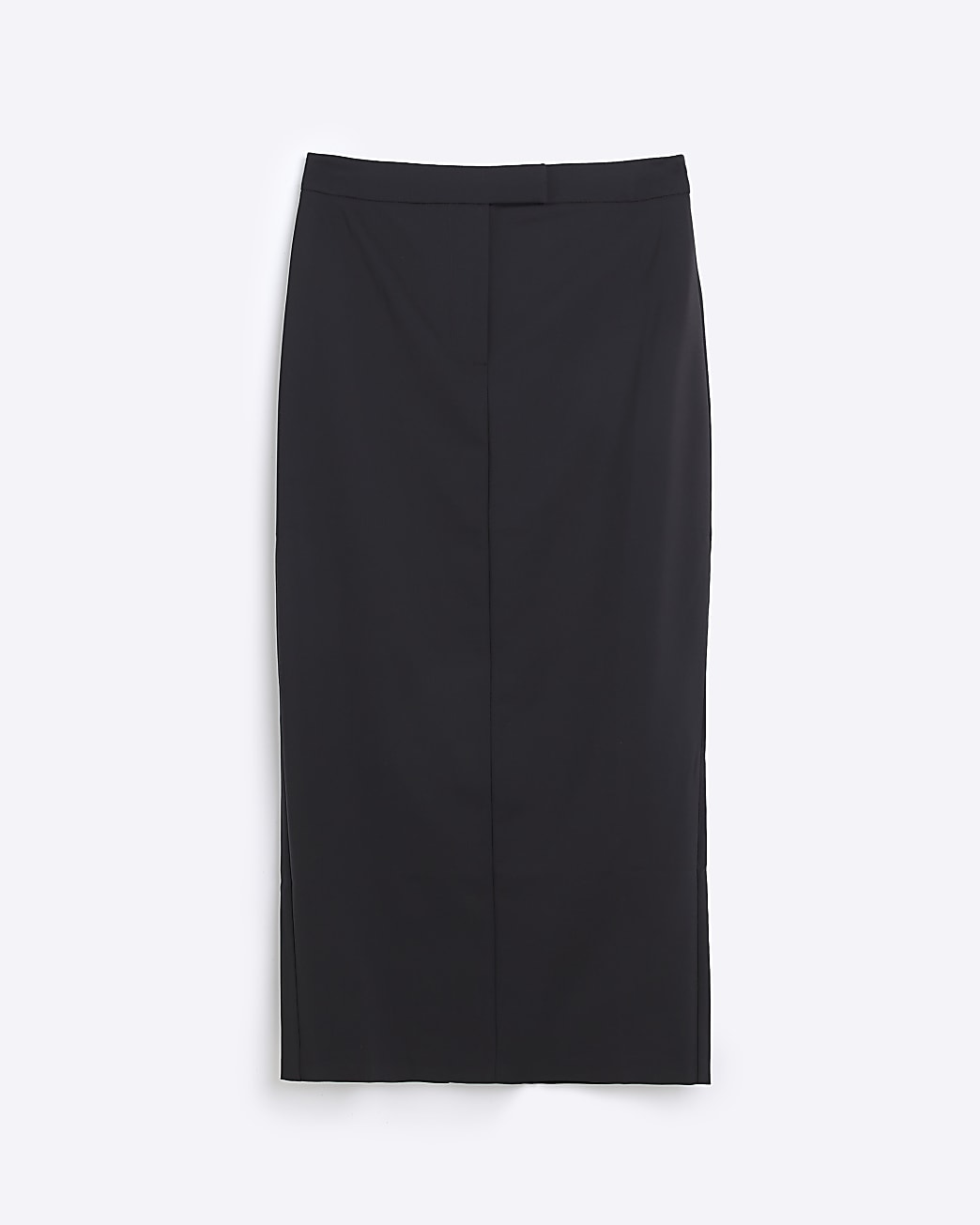 Black pencil tailored maxi skirt