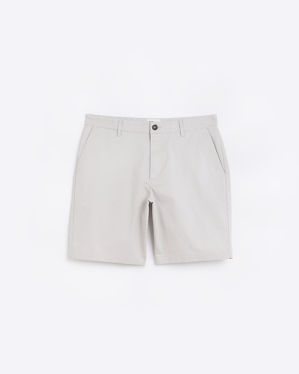 White slim fit chino shorts