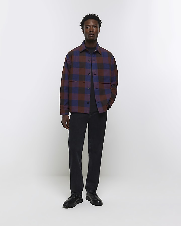 Black straight fit jeans