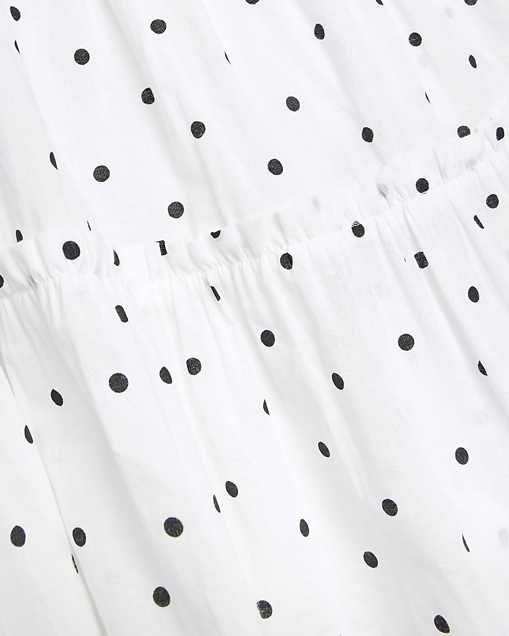 Plus White Spot Mini Dress