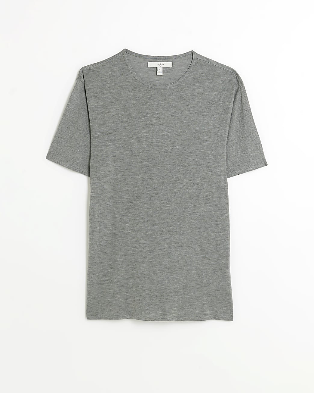 Grey slim fit slinky t-shirt