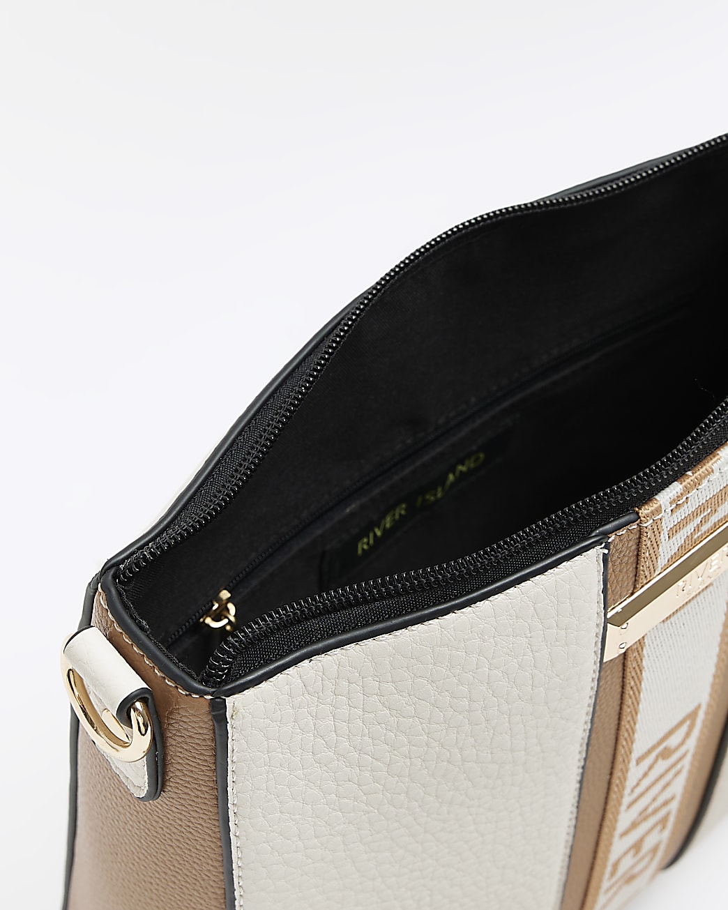 Cream RI messenger bag
