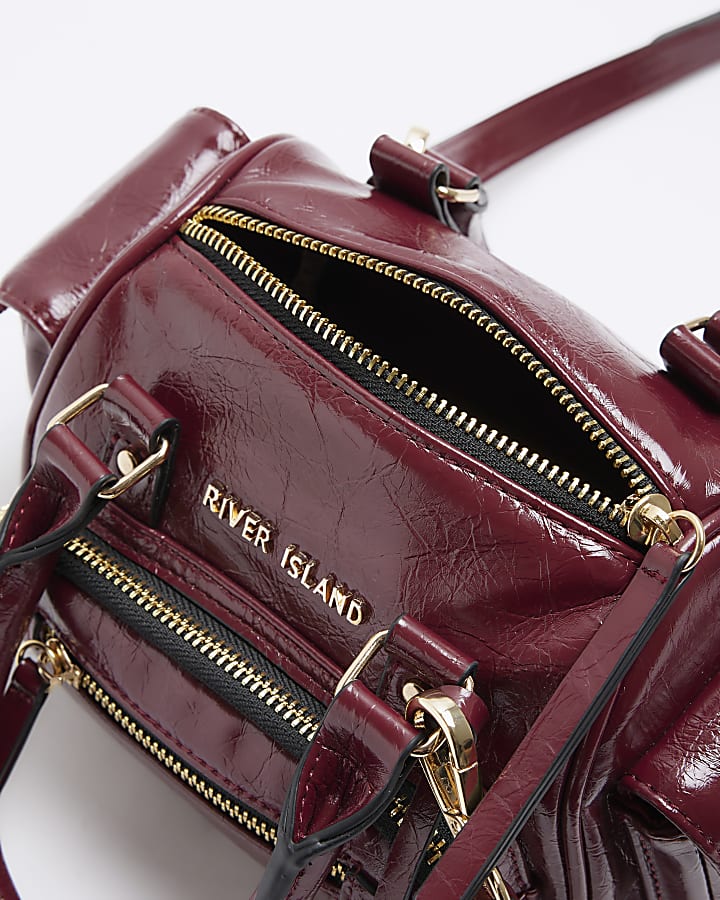 Red utility small shoulder bag