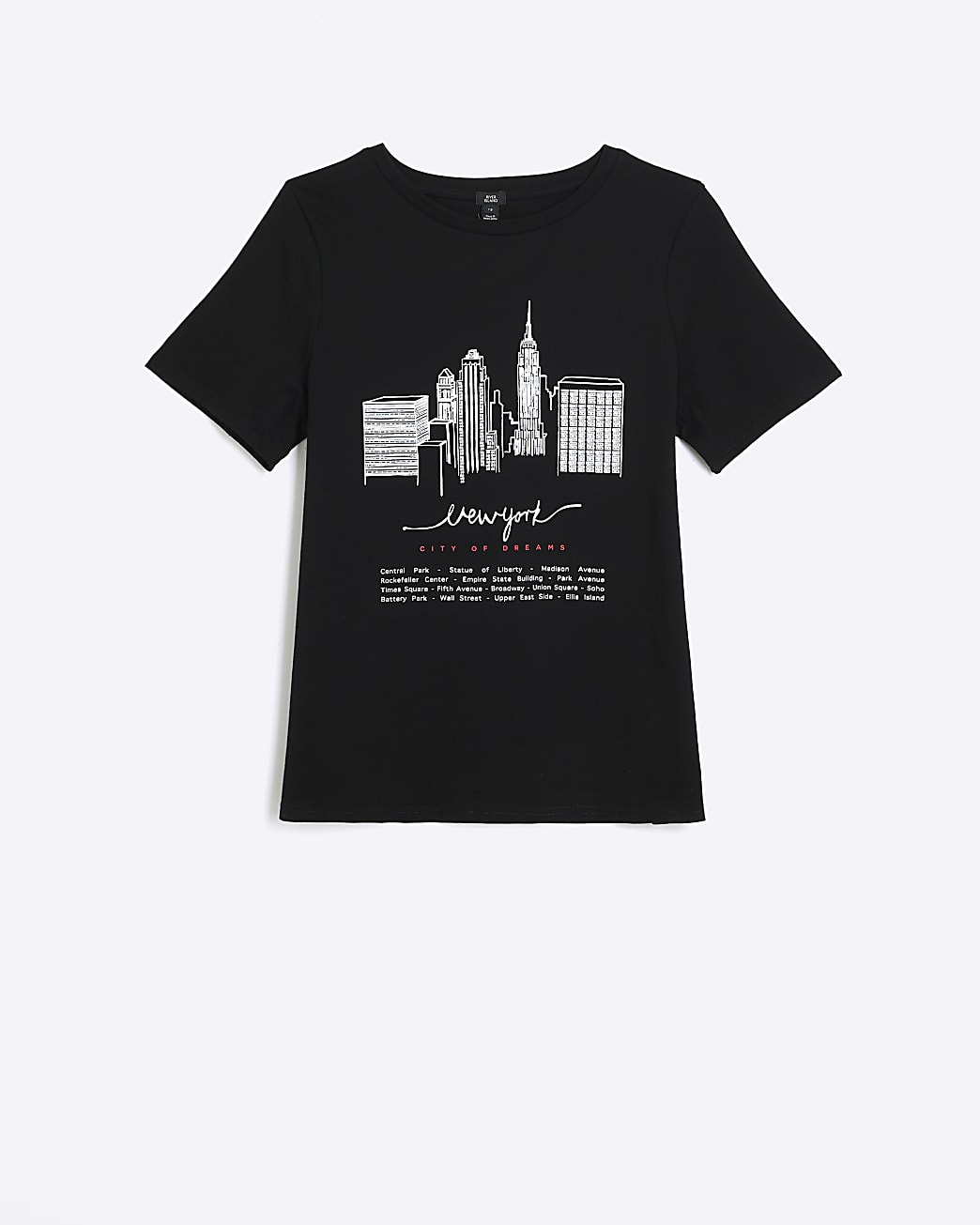 Black New York graphic t-shirt