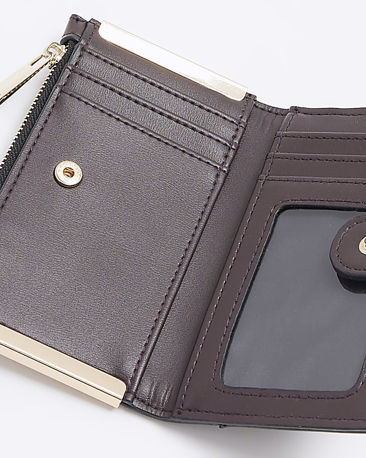 Brown tortoise shell purse