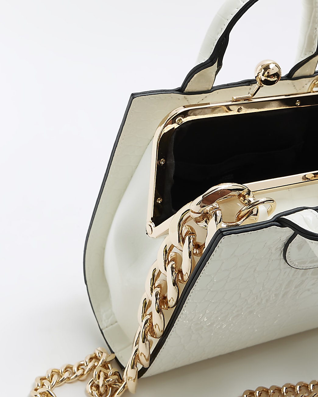 White mini cross body bag
