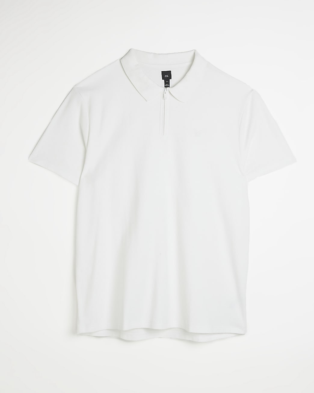 Big & Tall white short sleeve honeycomb polo