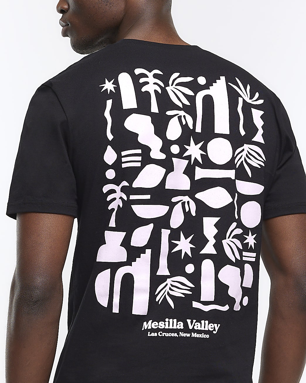 Black muscle Mesilla Valley graphic t-shirt